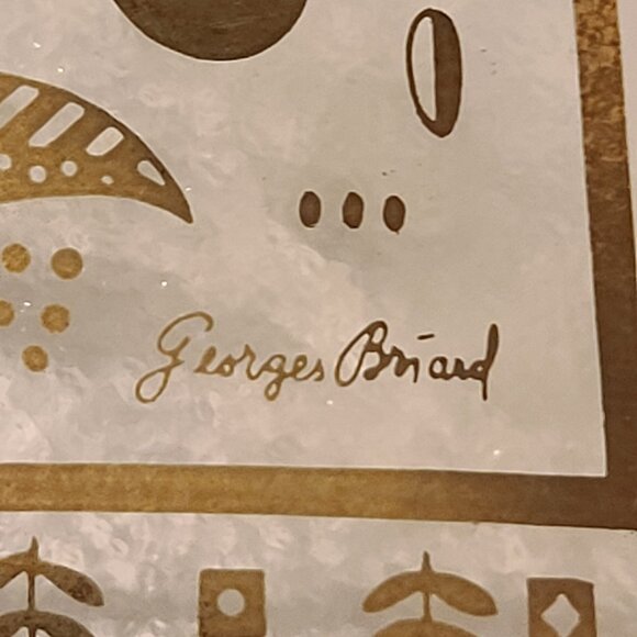 Vintage George Briand Square Art Glass Dish - Picture 2 of 3